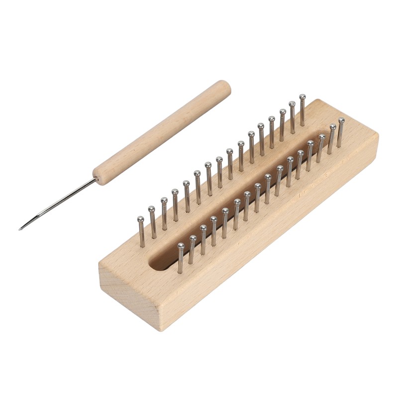 Wooden Knitting Loom with Loom Hook Wooden Knitting Loom Set
