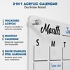 Premium Acrylic Calendar for Wall | Clear White Board |