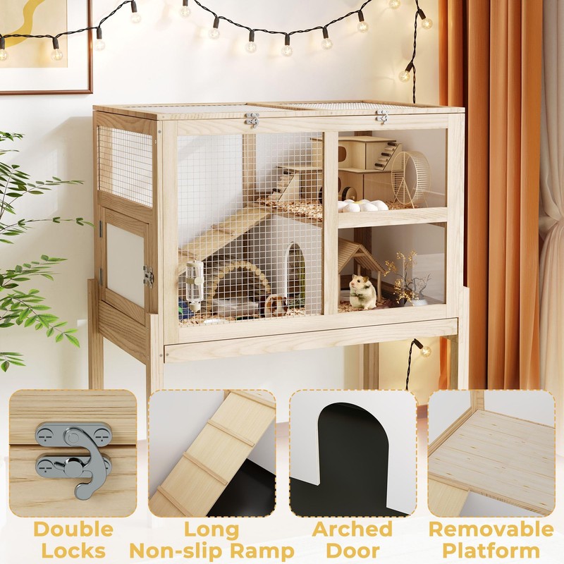 Timechee Guinea Pig Cages for 2, Small Animals Rabbit Cages