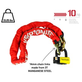 Kryptonite New York Fahgettaboudit Chain 1415 & New York Disc Lock (Weight 15.25 lbs)
