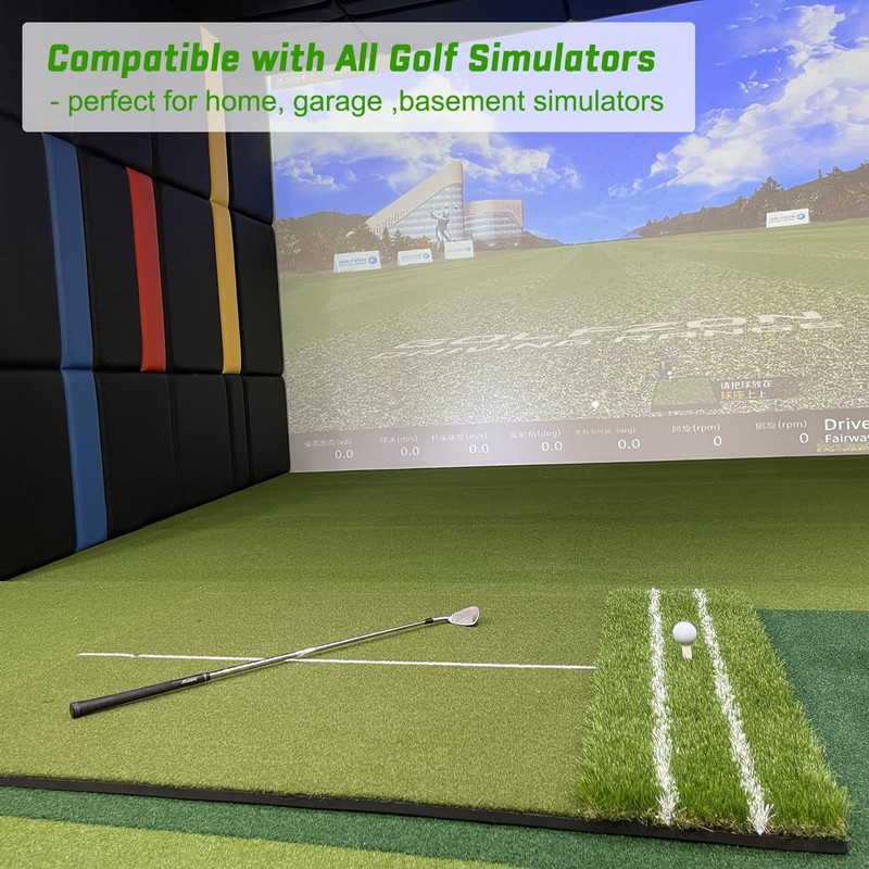 DCQ 6x4ft Extra Large Golf Mat for Driver and Iron,