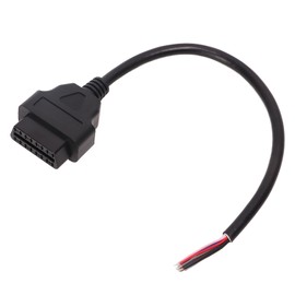3Pcs 30cm OBD2 Cable Adapter 16Pin Male to Color Bare Wire Diagnostic Extension Cord Connector for Vehicle