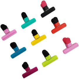 KAY RUK COLOR Food Clips, Bag Clips Set 9Pcs for Food Storage with Air Tight Seal Grip for Bread Bags, Snack Bags and Food Bags