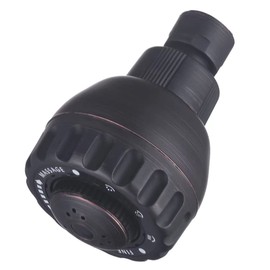TECHZM High Pressure Shower Head 3 Settings Fixed Showerhead 2.5 Inch High Flow Bathroom Showerhead Oil Rubbed Bronze