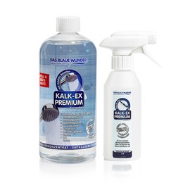 Das Blaue Wunder Kalk-Ex Premium with Device Protection & Additive Booster | Descaler Concentrate | Extra Strong and Gentle | Very Economical | Bathroom Kitchen Appliances (1, 1000 ml)