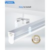 Ensenior 12-Pack T5 LED Shop Lights, 4FT 2000LM 6500K Super