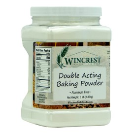 Double Acting Baking Powder - Aluminum Free - 3 Lb Economy Size Tub