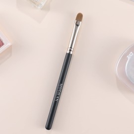MOGILAN Mini Concealer Brush for Under Eye Dense Foundation Brush for Dark Circle,Puffiness Concealing Blending with Liquid Cream Powder Makeup Applicator Vegan Face Brush