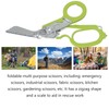 Emergency Response Shears Stainless Steel Multifunctional Foldable Scissors Pliers for