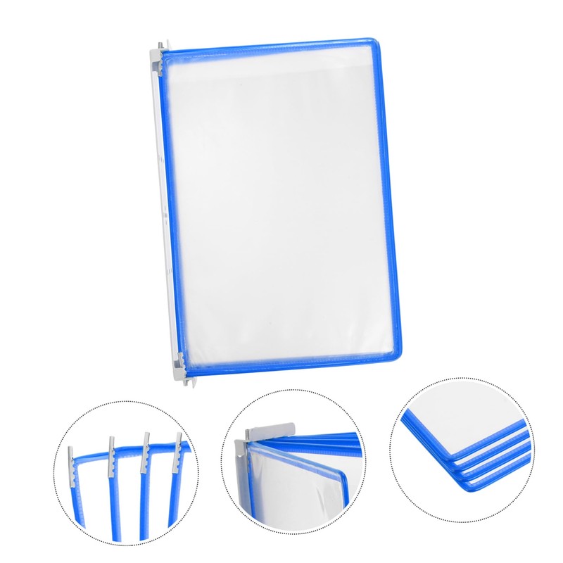 Operitacx Clear Wall File Holder Page Flip Document Display Rack
