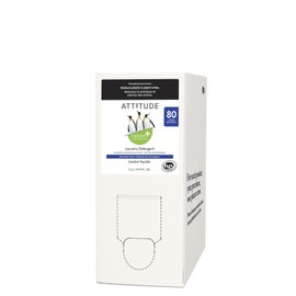 ATTITUDE Liquid Laundry Detergent, EWG Verified Laundry Soap, HE Compatible, Vegan and Plant Based Products, Cruelty-Free, Mountain Fresh, Bulk Refill, 80 Loads, 67.6 Fl Oz