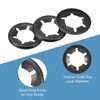 sourcing map M8 20Pcs Bearing Clamp Washer, 65Mn Internal Tooth