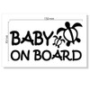 nc-smile ハワイアン ステッカー ベビーオンボード BABY ON BOARD ホヌ (ブラック)