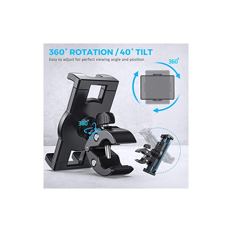 KDD Soporte Tableta Bicicleta, Base Teléfono - Soporte para Manillar