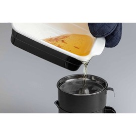 Takagi Metal Hollow Tempura Pot Square 11.2 x 6.3 x 3.4 inches (28.3 x 16.1 x 8.7 cm) HT-KBW