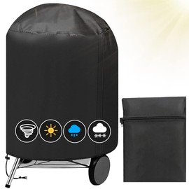 Cubierta para Parrilla de Barbacoa de 29 Pulgadas Cilíndrico - con Bolsa de Almacenamiento Impermeable y Resistente a Los Rayos UV y Polvo para Campana de Parrilla de Patio al Aire Libre (cilíndrico)