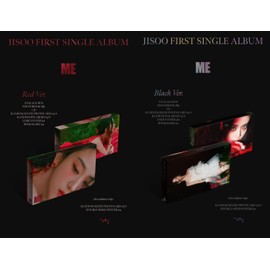 JISOO Blackpink - JISOO First Single Album + Folded Poster (Black ver, 1 Folded Poster)