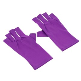 IWOWHERO 2pcs Gel Manicure Uv Gloves Manicure Tools Half Finger Gloves for Women
