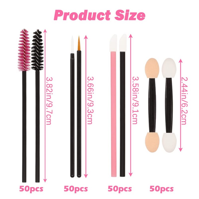 201 Piece Makeup Applicator Magic Wand Set, SHAIDOJIO 50 Lipstick