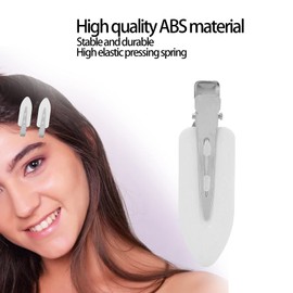 Hair Clips,4 Pcs Hair Clips for Women,No Crease Hair Clips Duckbill Makeup Clips,Non Slip Hair Clips for Styling Sectioning,No Bend Hair Clips For Women Girls(white)