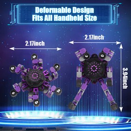 14 PCS Fidget Spinners, Robot Spinner DIY Transformable Decompressive Sensory Toy for Party Favors Goodie Bag Stocking Stuffers Treasure Box, Classroom Prize Gifts for Birthday Christmas Easter Party