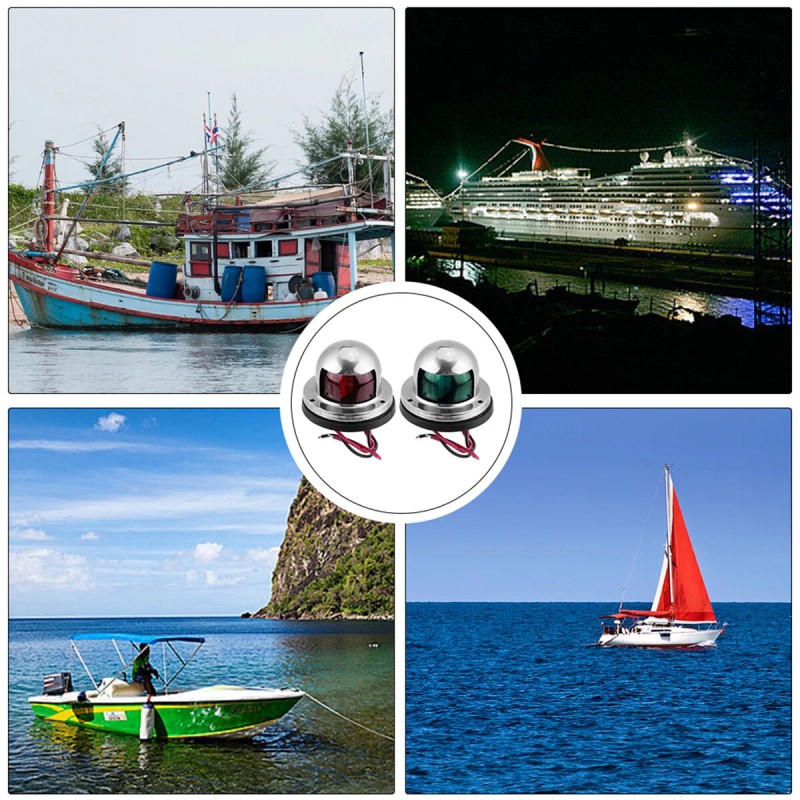 YCY 16 LED Navigation Marine Light 2Pcs Bow Boat 12V