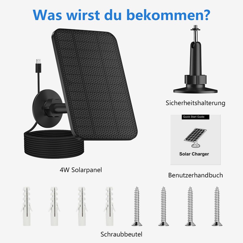 2 Pack 4W Solar Panel for Blink, Blink Solar Panel