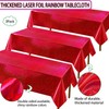 3 Pack Sparkling Holographic Laser Rectangular Tablecloth - Shimmering, Waterproof,