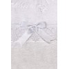 Toalla de Bautizo, Color Rosa, diseño de Princesas Blancas, 100%