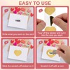 PATIKIL 300 Pcs/ 1 Roll Heart Scratch Off Stickers Label