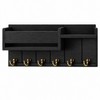 Rustic Wood Key Holder for Entryway – Wall Mounted Mail