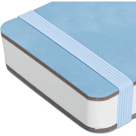 LimCryspp Cuaderno de Bocetos de Acuarela Manual Pequeño Papel para Llevar Mini Cuaderno de Bocetos Bolsillo con Bolsillo Cuaderno de Bocetos de Artista Blanco Miniatura Michelan para (Azul)