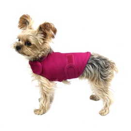cattamao Comfort Dog Anxiety Relief Coat, Dog Anxiety Calming Vest Wrap for Thunderstorm,Travel,4th of July Fireworks,Vet Visits,Separation Anxiety Relief for Dogs (X-Small (Pack of 1), Rose)