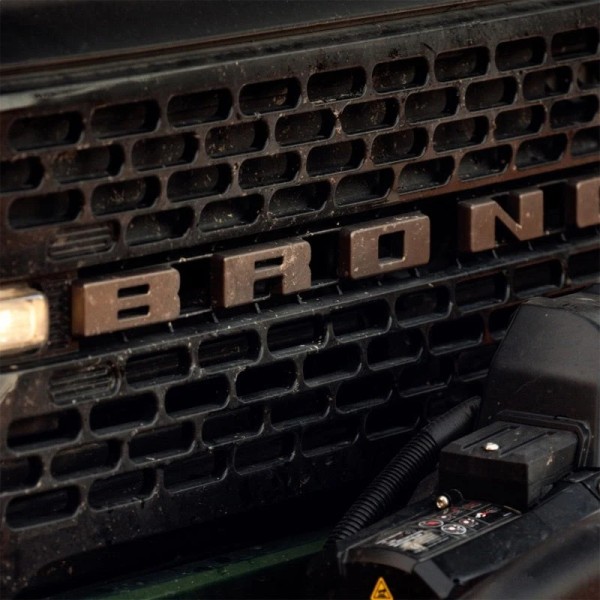 Ford Racing M-1447-BLBR fits 2021+ Bronco Grille Lettering Overlay Kit