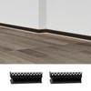 Besseto 2Pair/4PCS Baseboard LED Aluminum Channel Outer Corner, L-Shape Angle