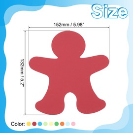 PATIKIL Bulletin Cutouts Paper, 108 Pcs People Shaped Bulletin Board Paper Cut Outs Decorations for Classroom DIY Crafts Projects Party Supplies, Multicolored