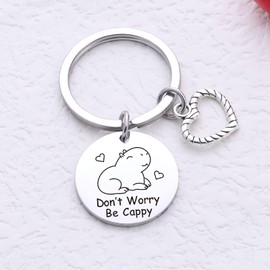 ZQEOU Capibara Whisperer Gift - Capibara Mom Keychain For Girlfriend, Best Friend Keychain - Animal Lover Gift For Inspirational Key Chain