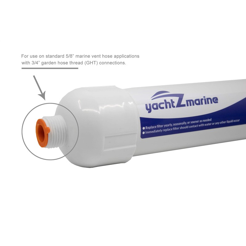 Holding Tank Vent Filter - Fits 5/8" Vent Hose Applications