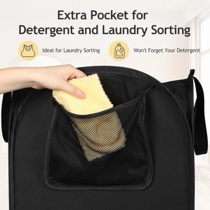 2024 Upgraded Oxford Pop-up Laundry Hamper 2 Pack, 70L(18.5 Gal)