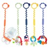 Toy Straps for Baby, Silicone Toy Straps for Stroller, Toy