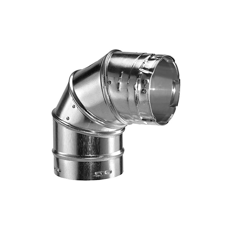 DuraVent B 90DEG Vent Elbow, 3, Aluminum