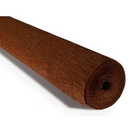 Cartotecnica Rossi 140g 17 Inch Wide 8.2ft Long Italian Crepe Paper Rollfor Wedding Ceremony Various Large Festivals Decoration ('Testa di Moro' Dark Brown（968）)