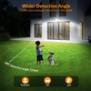 LEPOWER 1600LM LED Solar Security Lights Motion Outdoor, 5500K White