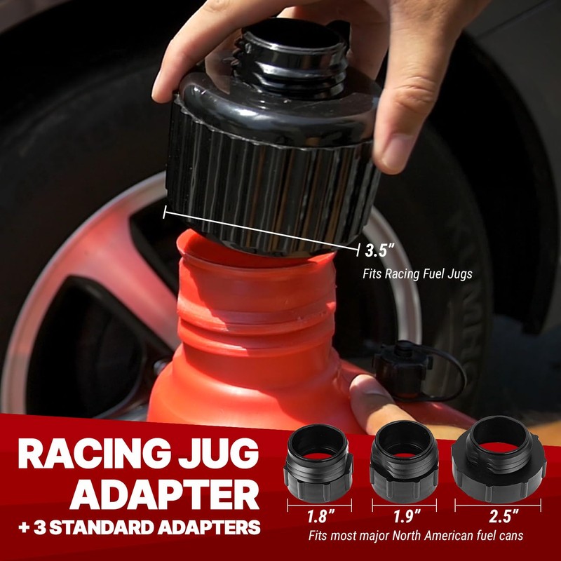 TERA PUMP TRFA01-XL Racing Fuel Transfer Pump Replacement Gas Can