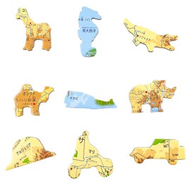 Jigsaw Puzzle, Map, Africa, Puzzle, World Map, Learning Puzzle, Jigsaw Puzzle, Geography, Creatures, Elementary School Students, Educational Toys, 6 Years Old, Educational Paper, LARSEN Africa Map