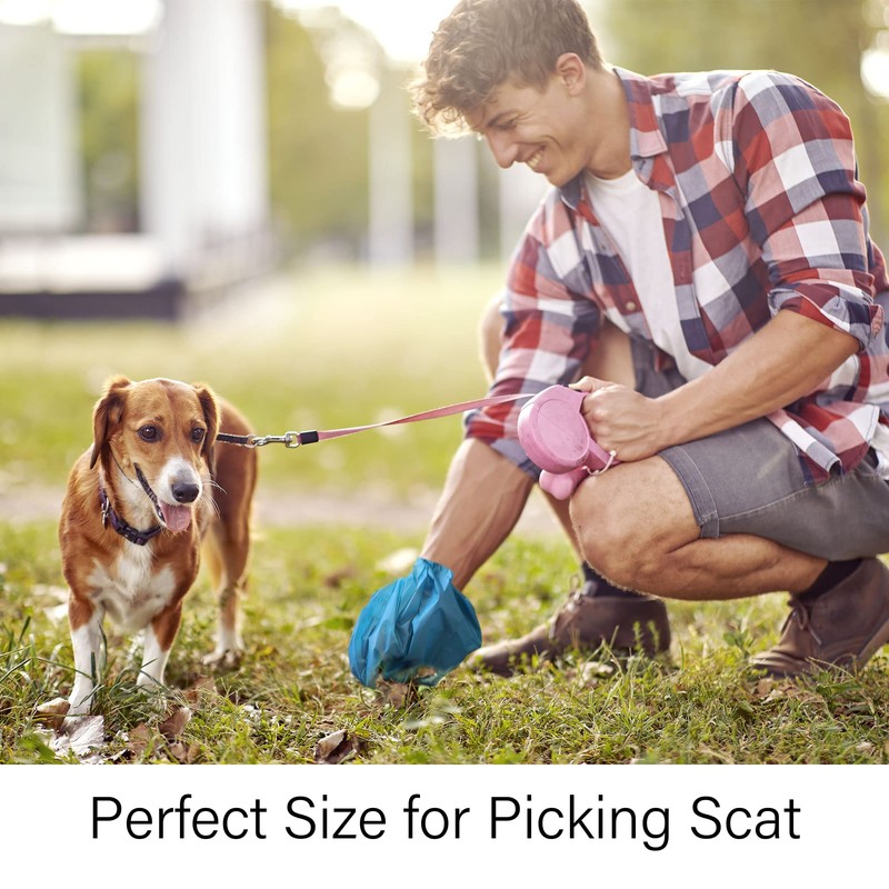 Heart of Tafiti Home Compostable Dog Poop Bags with Handles,