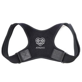 ATHLEVO Adjustable Posture Corrector – Back & Shoulder Support for Improved Posture (S)