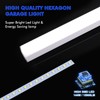 LZHOME LED Hexagon Garage Lights: 15900LM Super Bright 3 Hexagon