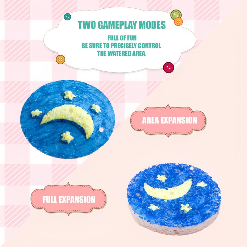 Magic Puffy Painting Kit, 3D Drawing Canvas Sponge, with Foam