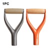 Shovel D Grip Handle,Metal Shovel Replacement Handle with Wooden Grip,31mm